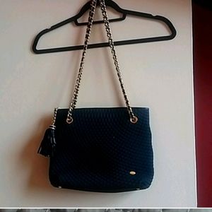 Quilted Bally fabric handbag